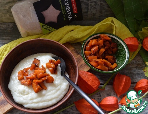 Каша с рисовой полентой и тыквой Каша с рисовой полентой и тыквой