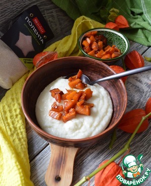 Каша с рисовой полентой и тыквой Каша с рисовой полентой и тыквой