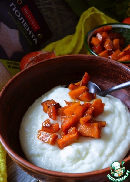 Каша с рисовой полентой и тыквой Каша с рисовой полентой и тыквой