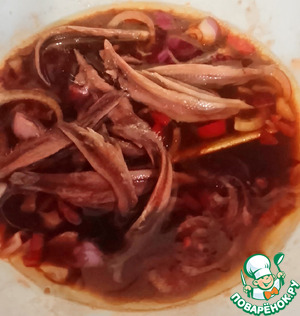 Керабу с лапшой и креветками