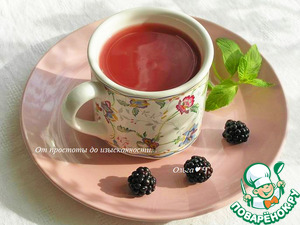 Кисель из яблок и ежевики