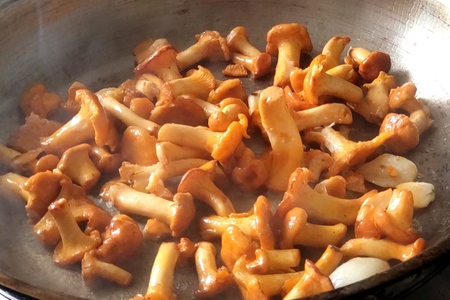 Киш с грибами и моцареллой