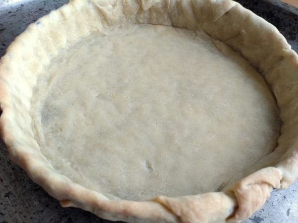 Киш с грибами и моцареллой