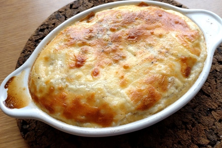 Киш с грибами и моцареллой