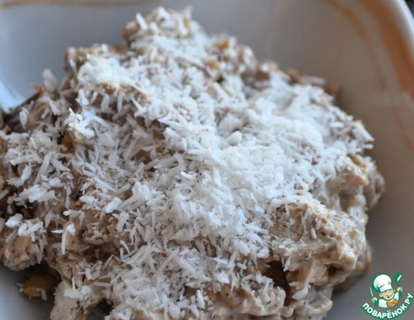 Кофейная овсянка с кокосом Кофейная овсянка с кокосом