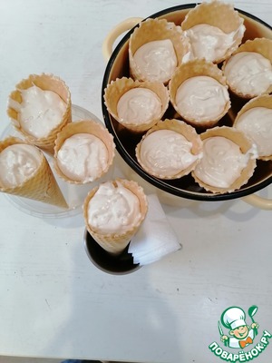 Кофейно-ореховый чизкейк в рожке Кофейно-ореховый чизкейк в рожке