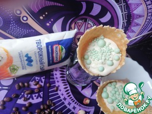 Кофейно-ореховый чизкейк в рожке Кофейно-ореховый чизкейк в рожке