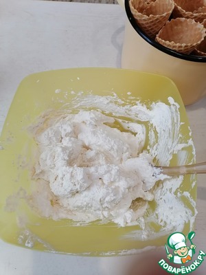 Кофейно-ореховый чизкейк в рожке Кофейно-ореховый чизкейк в рожке