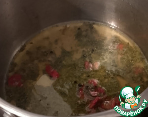 Кокосовое карри с зелёным горошком