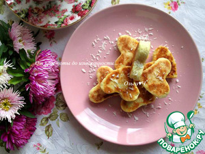 Кокосовое печенье на сковороде