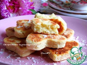 Кокосовое печенье на сковороде