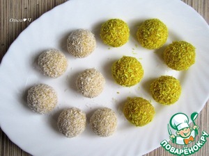 Кокосовые конфеты из поленты