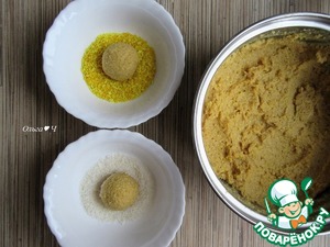 Кокосовые конфеты из поленты