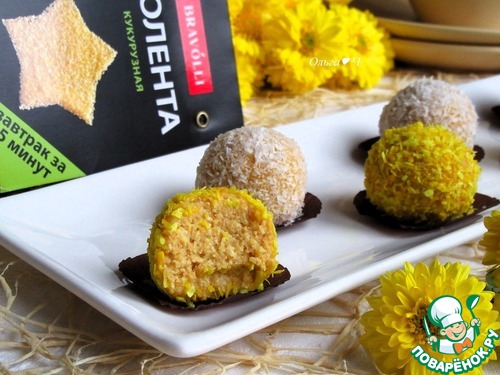 Кокосовые конфеты из поленты