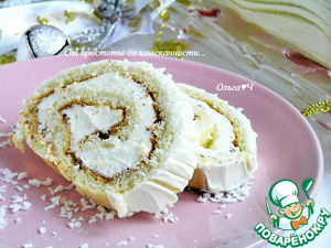 Кокосовый рулет "Снежный" Кокосовый рулет "Снежный"