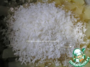 Кокосовый торт-безе с ананасами Кокосовый торт-безе с ананасами