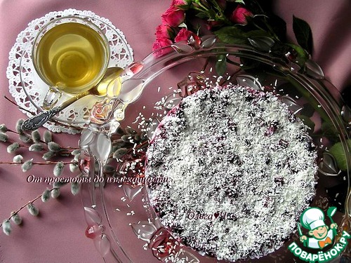 Кокосовый торт с ягодами Кокосовый торт с ягодами