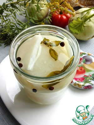 Кольраби маринованная