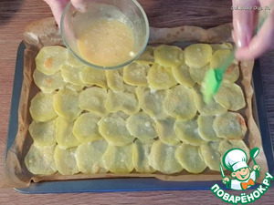 Котлетный фарш в картофельной чешуе Котлетный фарш в картофельной чешуе