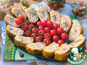 Котлетный фарш в картофельной чешуе Котлетный фарш в картофельной чешуе