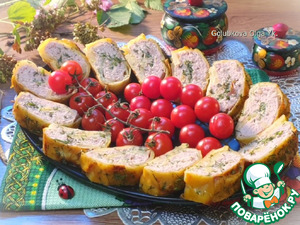 Котлетный фарш в картофельной чешуе Котлетный фарш в картофельной чешуе