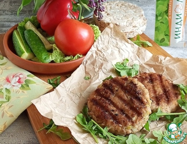 Котлеты-гриль с молодой капустой Котлеты-гриль с молодой капустой