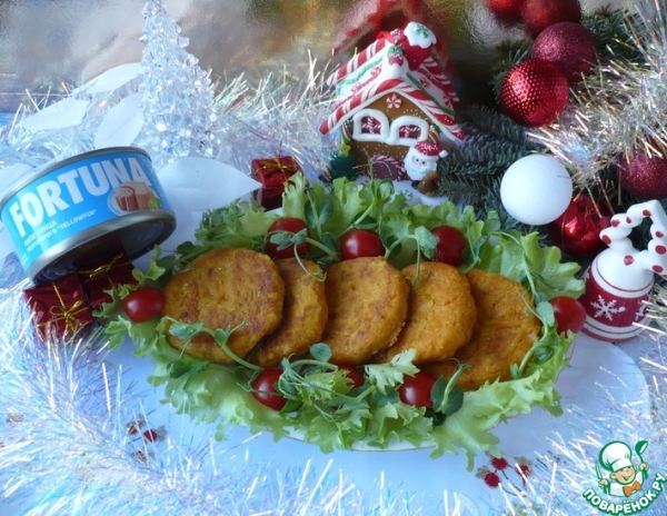Котлеты из консервированного тунца "FORTUNA" Котлеты из консервированного тунца "FORTUNA"
