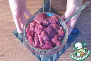 Котлеты из куриной печени с припеком