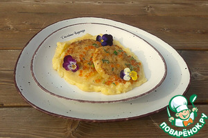 Котлеты из щуки с икорным соусом Котлеты из щуки с икорным соусом