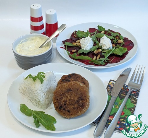 Котлеты из тунца и овсянки