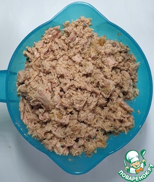 Котлеты из тунца и овсянки