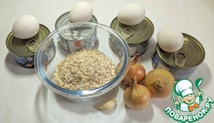 Котлеты из тунца и овсянки