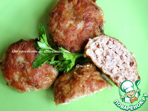 Котлеты с рыбным соусом Котлеты с рыбным соусом