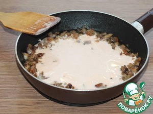 Котлеты со спаггети и грибным соусом Котлеты со спаггети и грибным соусом