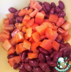 Крабовые палочки с фасолью Крабовые палочки с фасолью