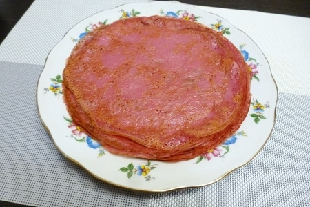 Красные заварные блинчики #пушкинкулинар