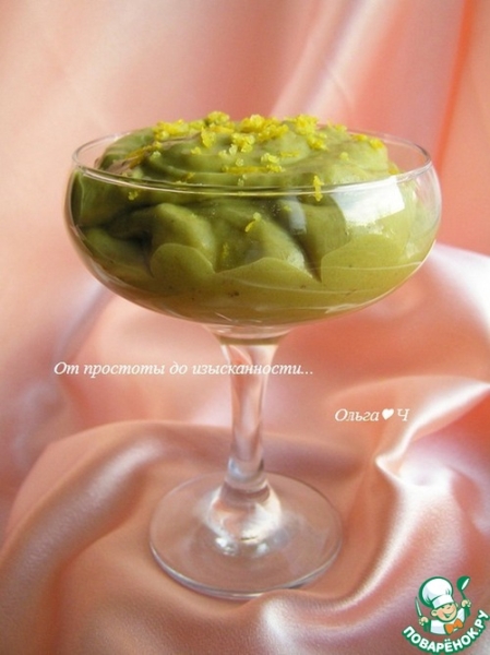 Крем-десерт "Авокадо и хурма" Крем-десерт "Авокадо и хурма"