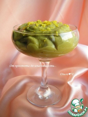 Крем-десерт "Авокадо и хурма" Крем-десерт "Авокадо и хурма"