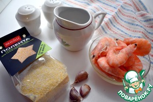 Крем-суп из поленты с креветками Крем-суп из поленты с креветками