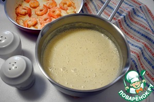 Крем-суп из поленты с креветками Крем-суп из поленты с креветками