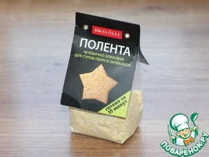 Крем-суп из поленты с сухариками