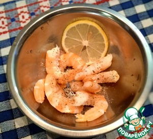 Креветки с перечным соусом