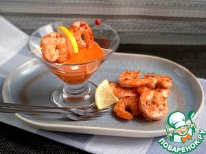 Креветки с перечным соусом