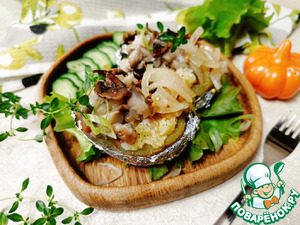 Крошка-картошка с двумя грибными начинками