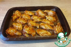 Крылышки, маринованные в остром кетчупе