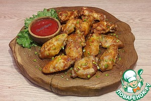 Крылышки, маринованные в остром кетчупе