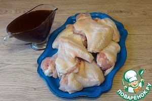 Крылышки, маринованные в остром кетчупе