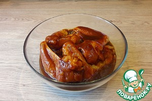 Крылышки, маринованные в остром кетчупе