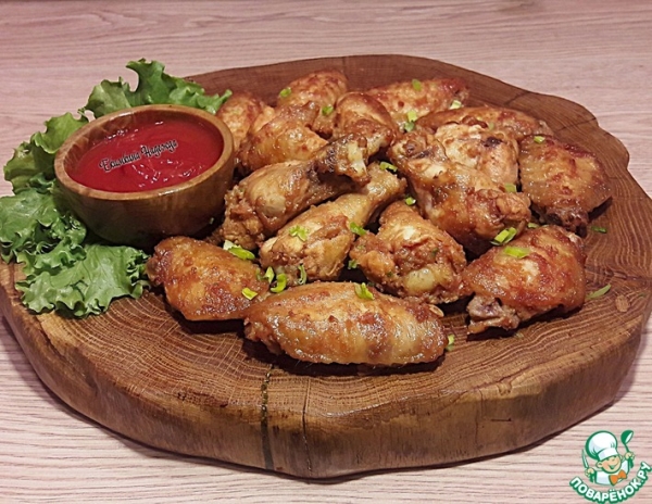 Крылышки, маринованные в остром кетчупе