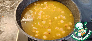 Кулеш с копчёным салом